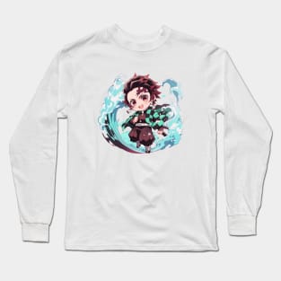 Chibi Tanjiro - Demon Slayer Long Sleeve T-Shirt